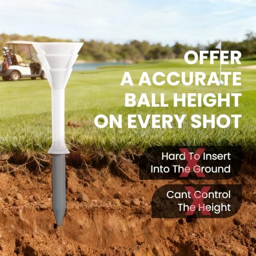 FINGER TEN Golf Tees Plastic 3 1/4 Inch 12/24/60 Pack - Image 4