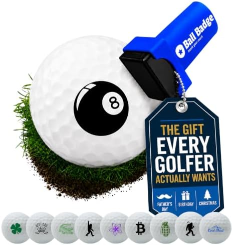 Ball Badge Golf Ball Stamp, Icon Series Self-Inking Ball Marker by AlibiGolf