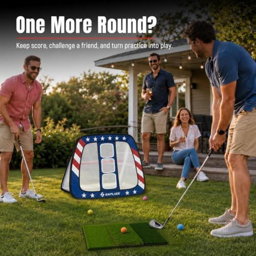 SAPLIZE Chipping Net Training Set, Patriotic Design Practice Net - Image 5