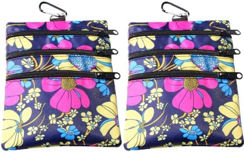 Golf valuables pouch, zipper golf ball bag by hapheal