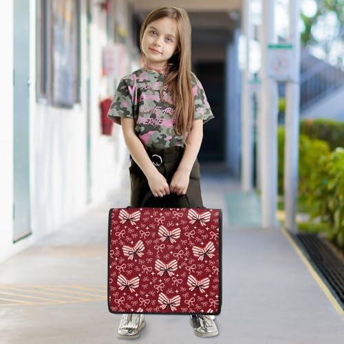 Zipper Binder Bag 3 Ring File Folder Portfolio Organizer Zippered Binder Bags - Image 3