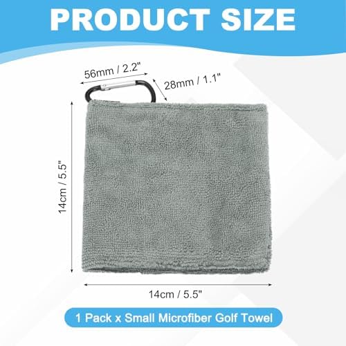 Small Microfiber Golf Towel, Pocket Golf Ball Towel - Image 2