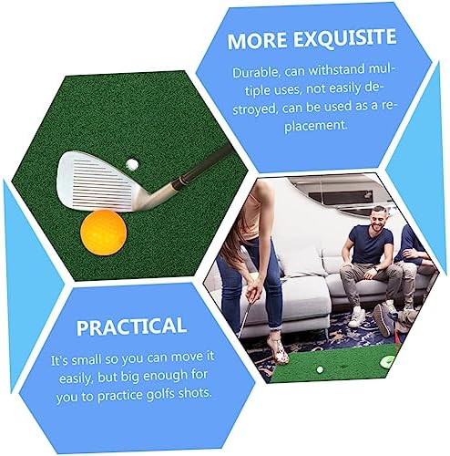 2Pcs Golf Chipping Mat, Portable Practice Turf - Image 5