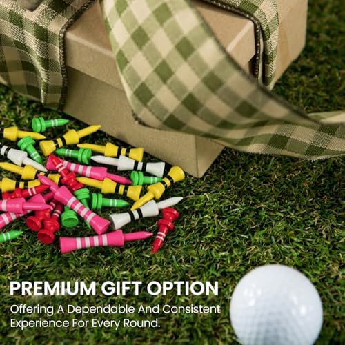 Castle Golf Tees Wood Colorful 50/100 Pack - Image 6