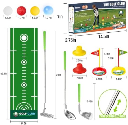 COOLFOX Toddler Golf Set -Retractable Kids Golf Clubs Set - Image 6