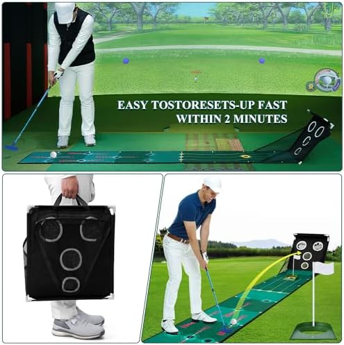 Losbenco Golf Putting Green, Indoor Putting Matt - Image 7