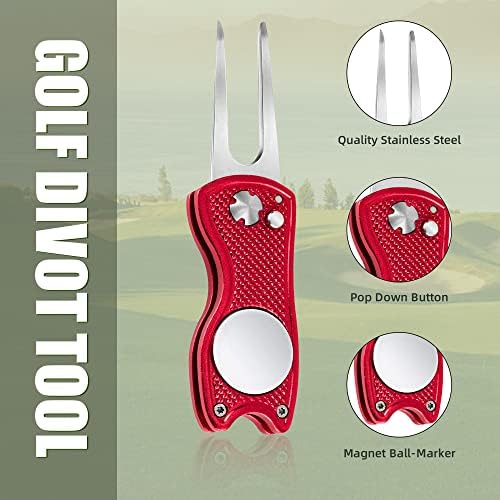 Mile High Life Golf Divot Repair Tool, All Metal Foldable Divot Tool - Image 2
