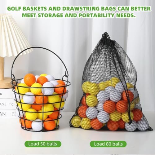 ZenNex 80 Pcs Foam Golf Practice Balls，Lifelike Touch, Durable Construction - Image 6