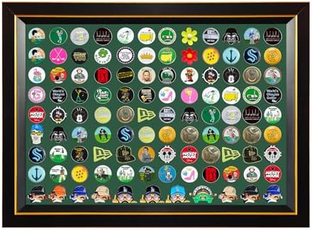 18.1" X 13.3" Solid WoodMagnetic Golf Ball Marker Display Frame ，Wall Mount by Unknown