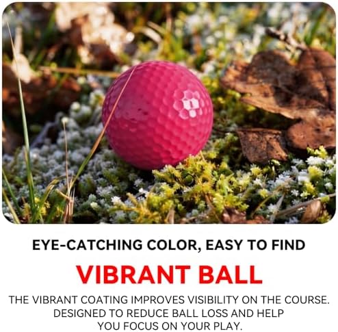 Colored Golf Balls, High Visibility Easy to Find, Blank No Logo - Image 5