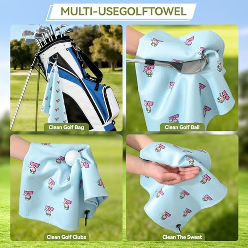 Mile High Life Fun Print Golf Towel 16x24in, Microfiber Waffle - Image 5
