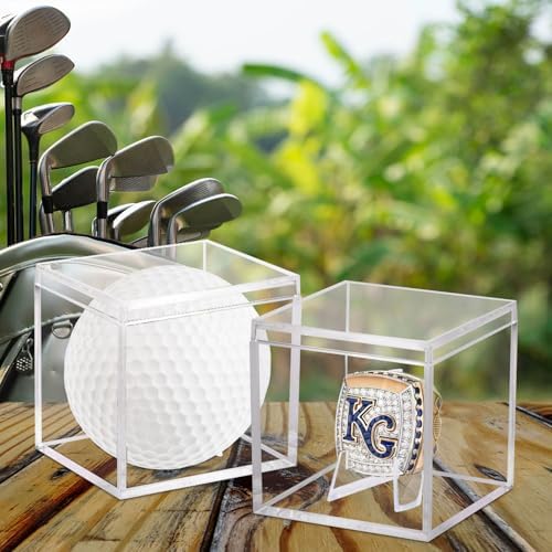 12 Pack Championship Ring Display Case Clear Acrylic Ring Case Display Box - Image 7