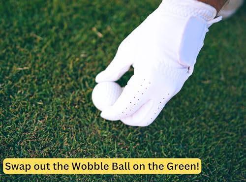 Harrier Hardware 3-Pack Wobbling Golf Balls Trick Gag Gift Putting Green - Image 3