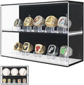 Acrylic Championship Ring & Baseball Dual Function Display Case, Swap Insert by WEIMINLI