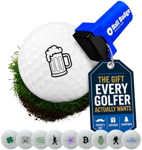 Ball Badge Golf Ball Stamp, Icon Series Self-Inking Ball Marker by AlibiGolf