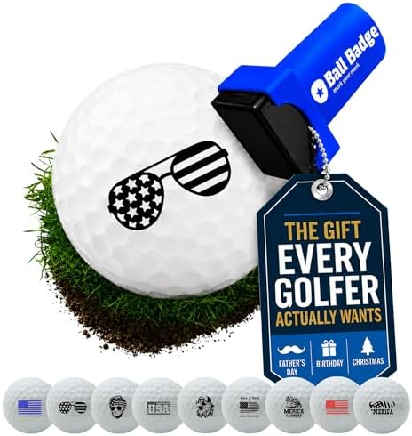 Ball Badge Golf Ball Stamp, Golf Series Self-Inking Ball Marker by AlibiGolf