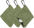 3Pcs Golf Ball Towel 5.5"x5.5" by YELARXI