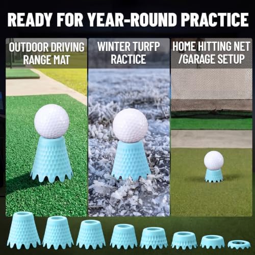 Plastic Golf Simulator Tees, 1/4 to 2 Inch - Image 4