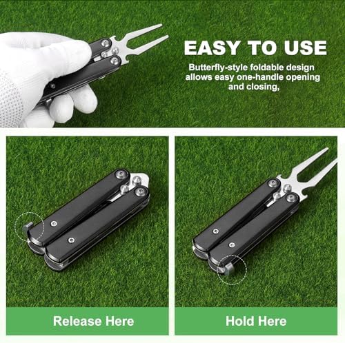 Golf Divot Repair Tool Alloy Foldable Divot Tool - Image 6