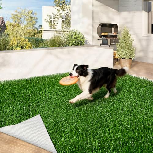 Artificial Grass Indoor Outdoor Turf Rug, 7Ft x 15Ft Soft and Durable High by Unknown