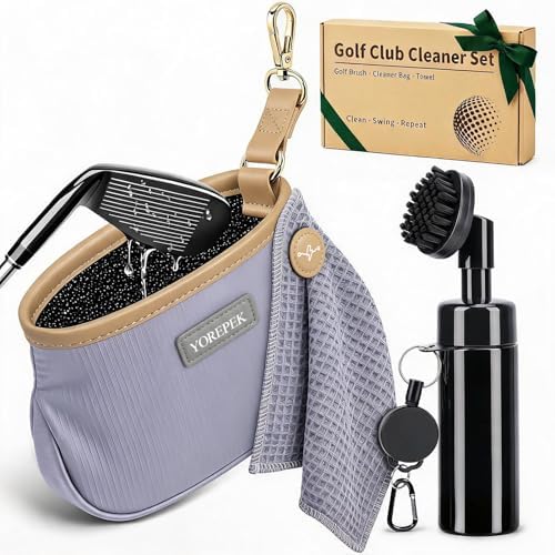 YOREPEK 3-in-1 Golf Club Cleaning Kit, Golf Gifts by YOREPEK