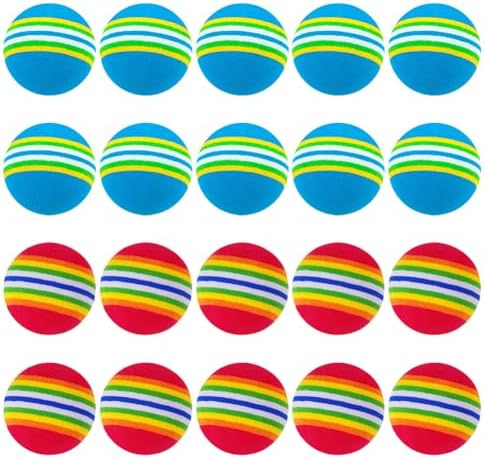20 Pcs Small Practice Golf Balls Foam Golf Training Balls Elastic Practicing by Unknown
