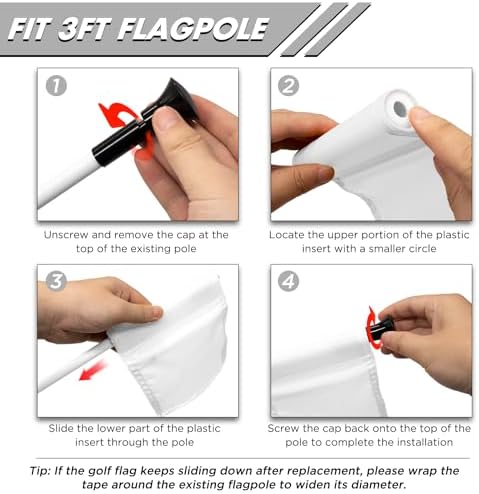 KINGTOP Solid Mini Golf Flags - Image 4