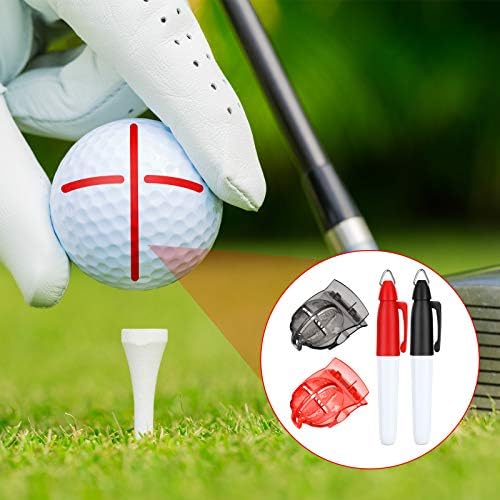 WILLBOND 2 Pieces Golf Ball Line Marker Tool Marking Alignment Putting Tool and - Image 6