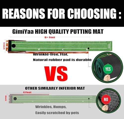 GimYaa Golf Putting mat Green Indoor and Outdoor - Image 5