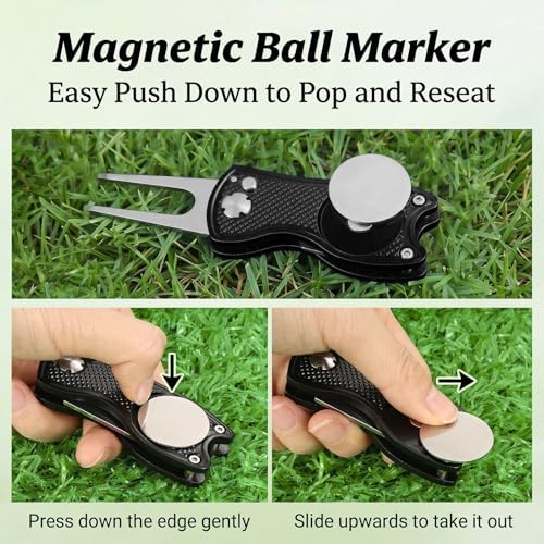 Golf Divot Repair Tool, Foldable Metal Tool - Image 5