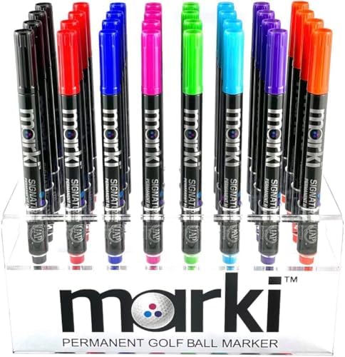 Marki Permanent Golf Ball Marker Pen – Fine Tip, Wear & Water Resistant Ink | by Unknown