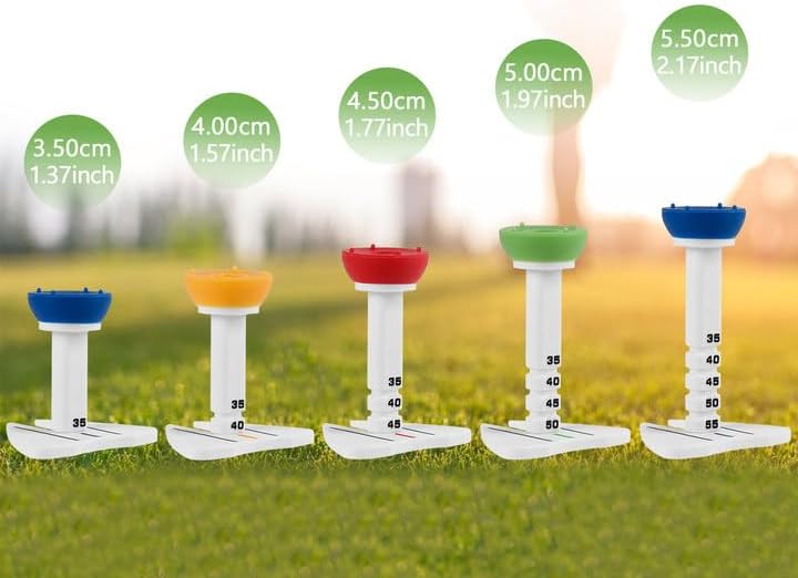12PC Golf Tees with Adjustable Height Markers - Image 3