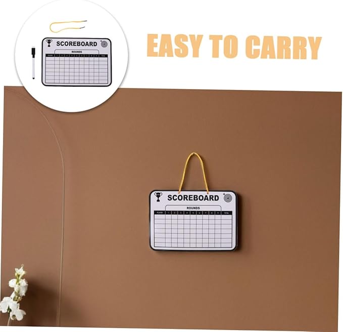 Mikikit 2pcs Double Sided Dry Erase Writing Board Lightweight Golf Score Tracking for Childrens Practice and Competitions