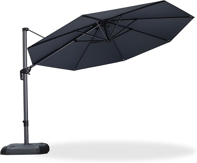 PURPLE LEAF Patio Outdoor Umbrella 11 Feet Round - Image 9