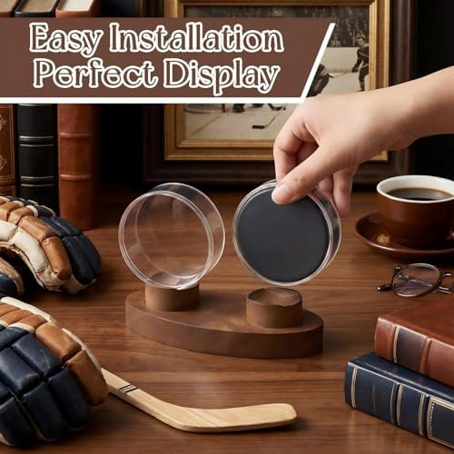 Weysat Hockey Puck Display Case 2 in 1 Hockey Puck Holder - Image 5