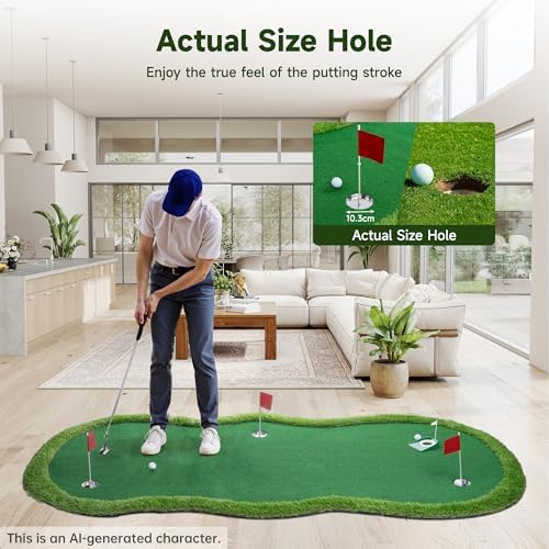 Golf Putting Green, Golf Practice Putting Mat, Professional Large Golf Training - Image 4