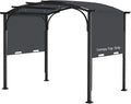 200x103 in Pergola Canopy Replacement Shade Cover Only, Dark Gray | Fits 10x10 by Iheqard