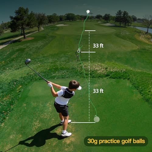 Golf Swing Trainer with Rope & Ball Backyard Practice Aid - Image 2