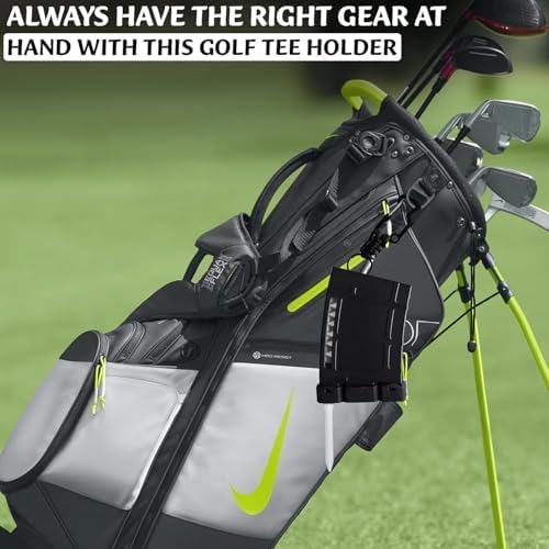 Teemags Golf Tee Holder – Black Clip-On Tee Caddy - Image 6