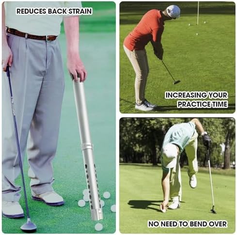 THE GOLFER STORE Golf Ball Shag Tube Professional Golf Ball Picker Upper - Image 5