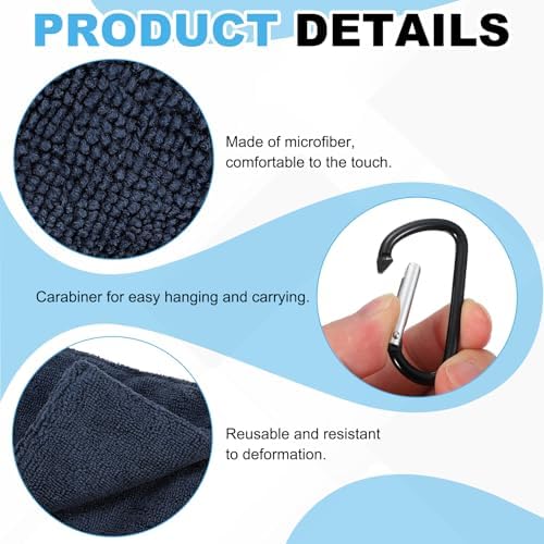 Small Microfiber Golf Towel, Pocket Golf Ball Towel - Image 3