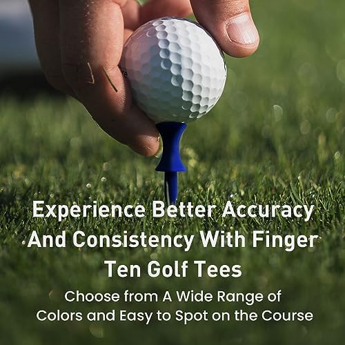 FINGER TEN Plastic Golf Castle Tees 100 Pack - Image 6