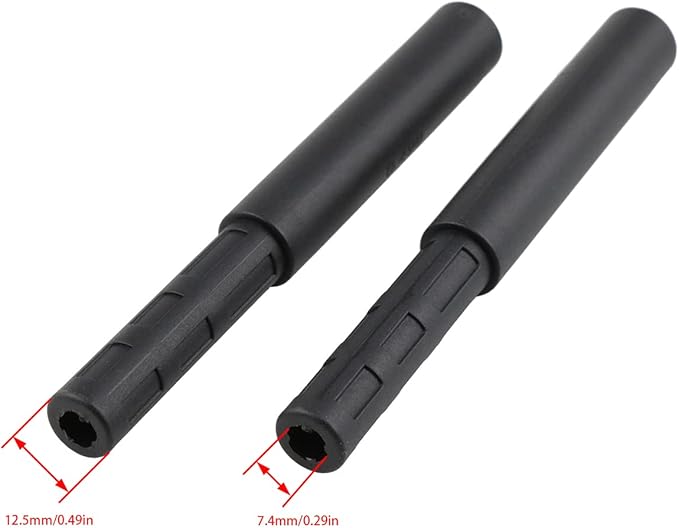 AYLIFU 0.49" - 0.595" Golf Club Extension Rod Club Shaft Extension Rod Extension Rod for Iron Wood Putter (2pcs)