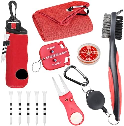 11 Pcs Golf Accessories Kit, Include Golf Ball Bag by karamagic