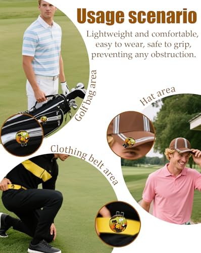 Funny Golf Ball Marker with Magnetic Hat Clip – Golf Accessories - Image 3