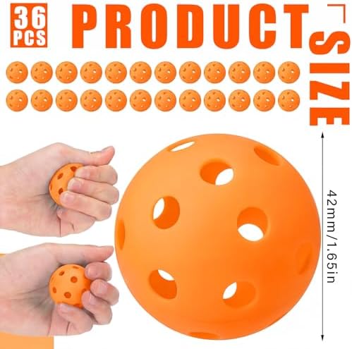 Lunmon 36 Pcs Practice Golf Balls Baseball 42mm Small - Image 2