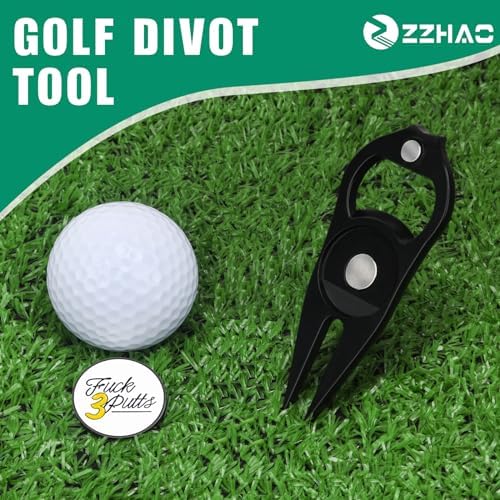 ZZHAO Golf Divot Tool and Golf Ball Marker, Divot Repair Tool，Golf Accessories - Image 2