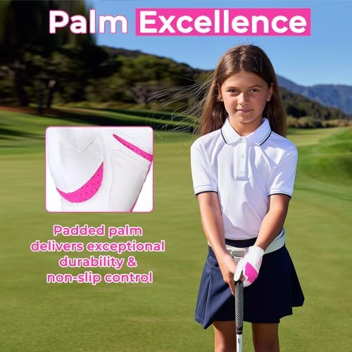 AIGEVTURE Kids Golf Gloves Junior Breathable Golf Gloves - Image 3