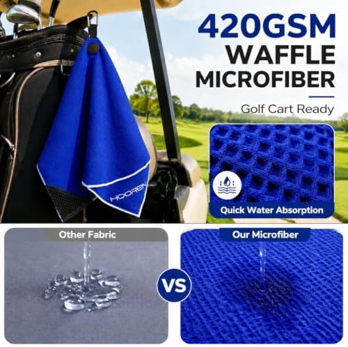 Magnetic Golf Towel, 4-in-1 Golf Club Cleaning Kit - Image 2