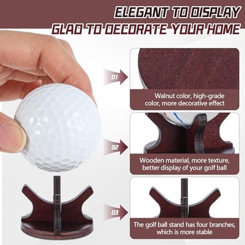WinnerWhy Wooden Golf Ball Display Stand - Image 3